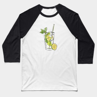 Mojito Pastel Art Baseball T-Shirt